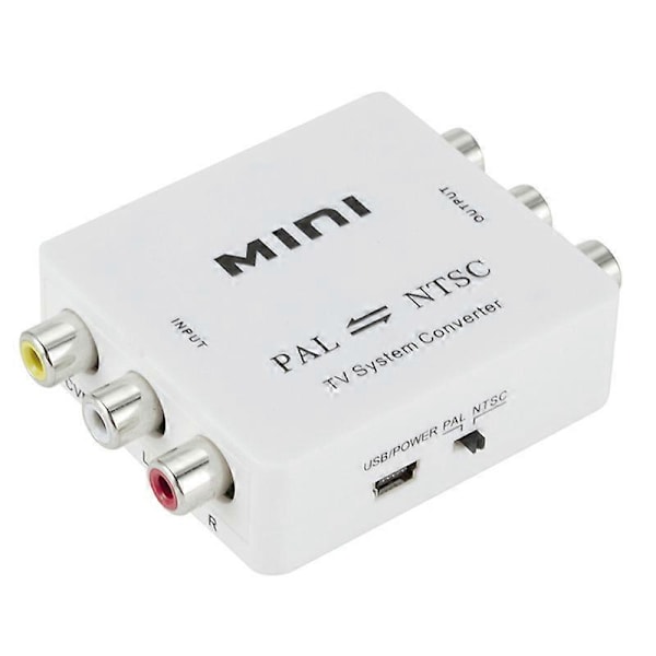 Mini PAL NTSC Kaksisuuntainen TV-järjestelmämuunnin PAL - NTSC NTSC - PAL Kaksisuuntainen TV Composit