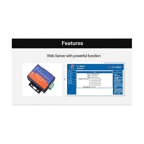 Modbus Serial Port RS485 til Ethernet Konverter Server USR-TCP232-304 Data Transmission DHCP/DNS Understøttet