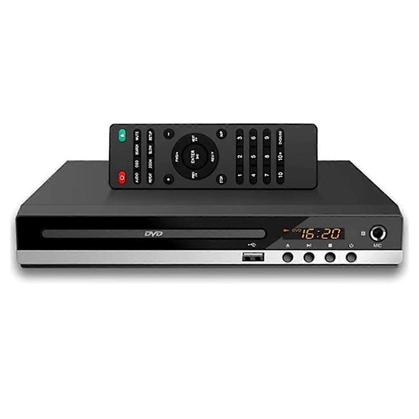 DVD-afspiller 1080P Hjemme DVD-afspillerboks til TV DVD229 HD DVD-afspiller CD-diskafspiller AV-udgang MIC-port