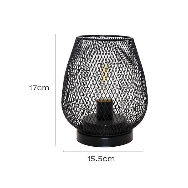 Metallbur Led-Lykta Batteridriven Ljus Med Led Perfekt För Bröllop Fester Patio Evenemang Natt