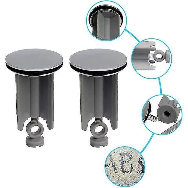 Universal vaskestopper, universal vaskestopper 40mm vaskavløpsstopper vaskestopper for servant bidet Justerbar høyde, rustfritt stål og ant
