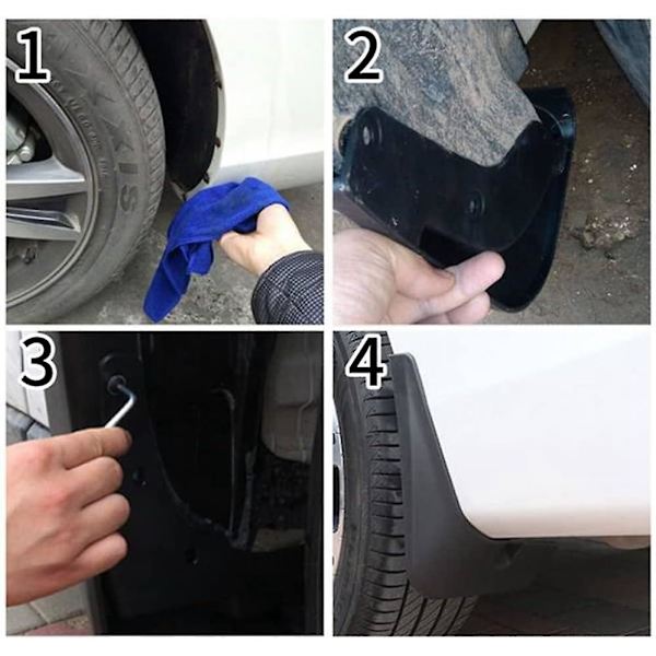 ID.3 ID3 2021 Bil Mud Flaps - 4 stk. Stænklapper Tilbehør