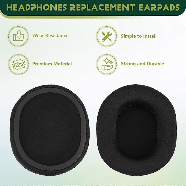 Erstatningsøreputer for Steelseries Arctis 1/3/5/7/7X/9/9X/Pro Xbox Trådløst Headset Isolat