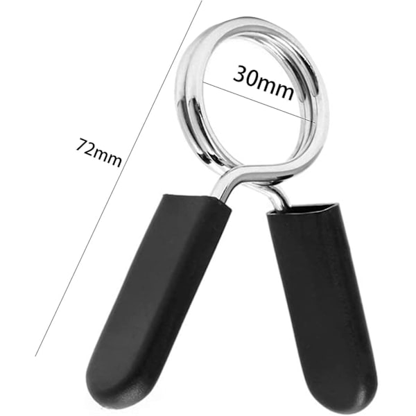 30 mm Jousilukko, 4 kpl Heilwiy Käsipainot Lukot Käsipainot Lukot Jousipidike Lahja