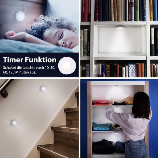 Lighting: LED Cabinet Lighting with Remote Control, Dimmable, Under Cabinet Lighting, Battery Operated, Bedroom Night Light with Timer and Pad, Stair Lighting.