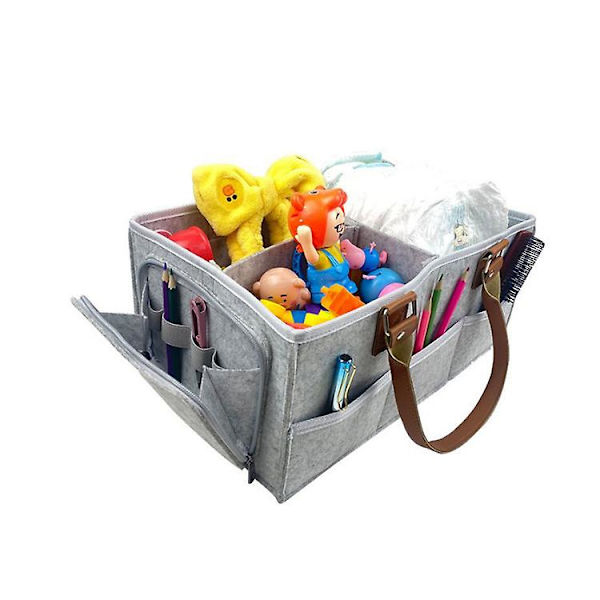 1 st baby blöjbox arrangör bärbar förvaring (khaki)