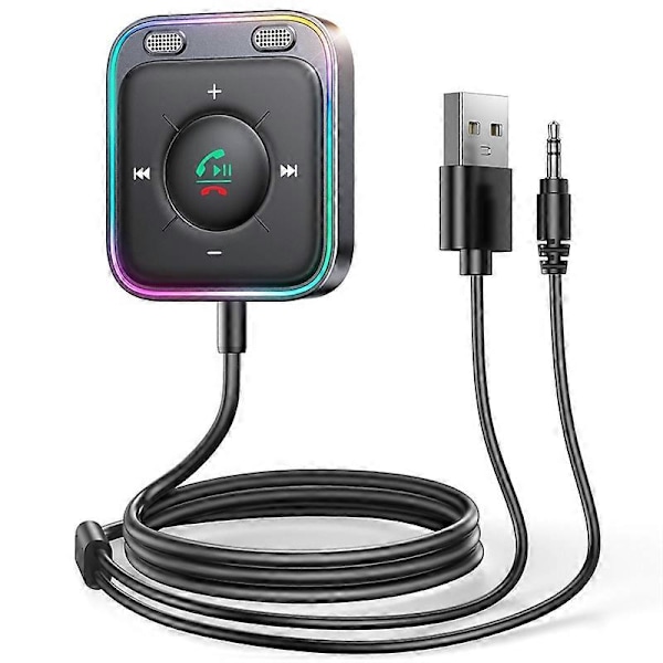 Joyroom Bluetooth 5.3 AUX Autoadapteri Kaksoismikrofonit Melunvaimennus Lähetin Hands Free Langaton Re