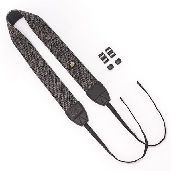 Gray Retro Camera Strap for DSLR and Mirrorless Cameras - Comfortable and Adjustable