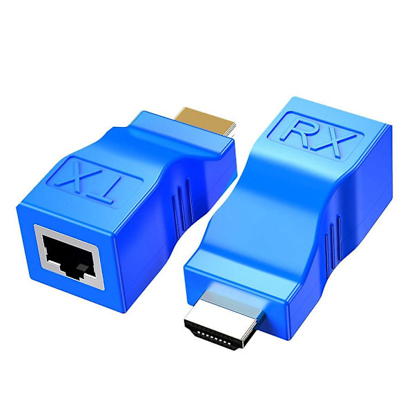 til RJ45 Netværks Repeater 2 STK Extender Transmitter og Receiver Netværk