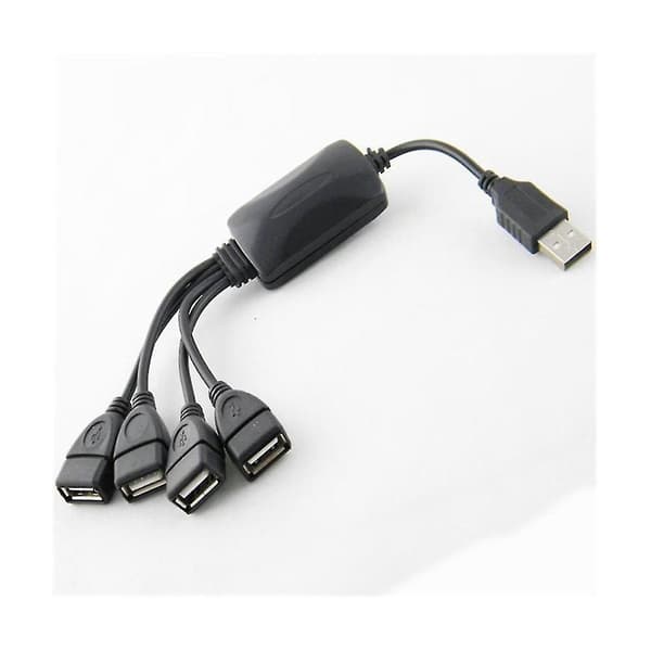 1 Han USB Hub Splitter Forlængerkabel USB 2.0 Udvidelse Datakabel Strømadapter Stikkontakt