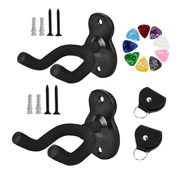 Gitarrhängare Väggfäste Halksäker Hållare Stativ för Gitarr Ukulele Violin Gitarr Instrument Tillbehör