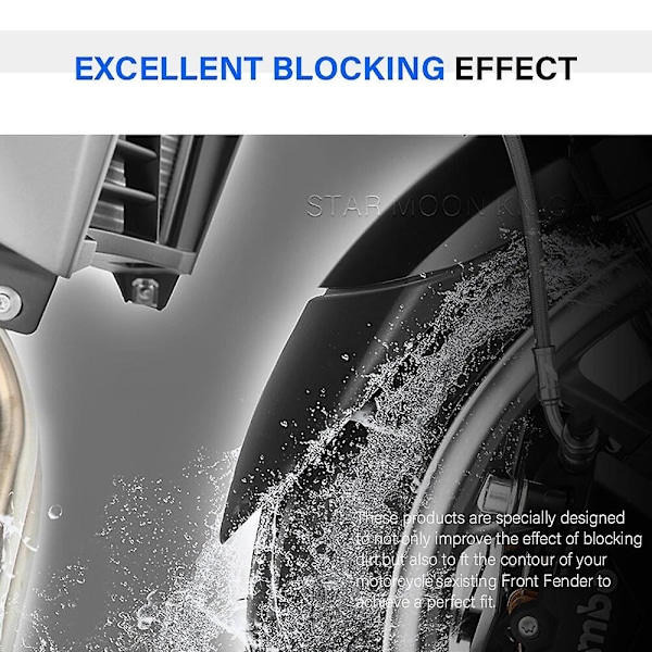 Frontskjermforlenger for Honda NT1100 2022 - NT 1100 Tilbehør Skjermforlengelse Forleng Mudguard Sprutbeskyttelse