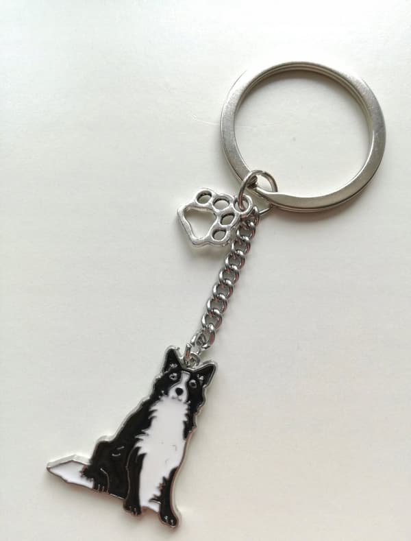 NØGLERING HUNDENØGLERING Border Collie