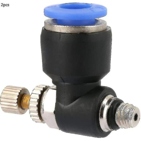 2 st Pneumatiska Snabbkopplingar Slangkoppling Pneumatisk Regulator Luftflöde