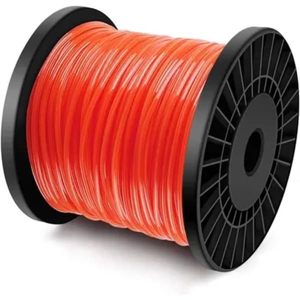 Trimmertråd - 100m spole - 2,8mm nylon - Rød - Slitesterk