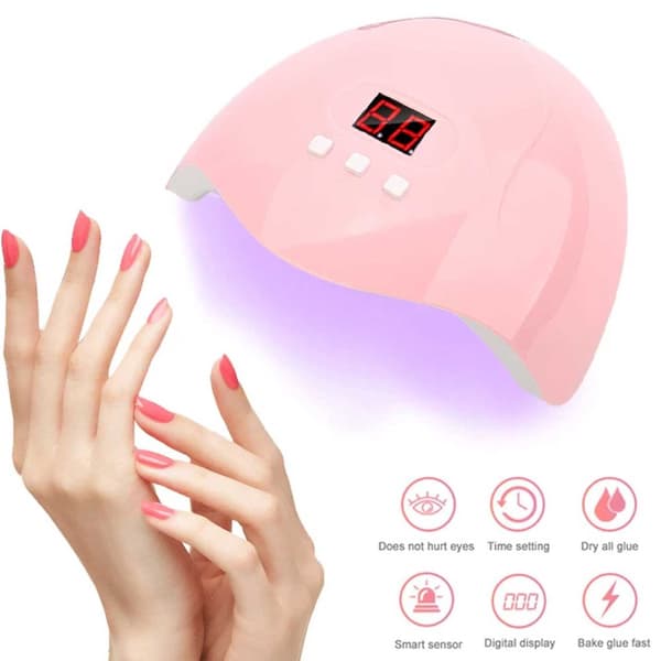 54W UV/LED-lampe for negler med timer – neglelampe