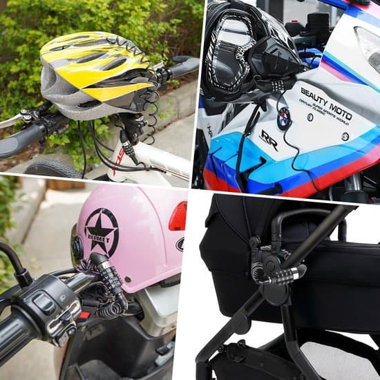 Helmet Lock, Four-Digit Combination Lock - Secure and Practical - 150 cm