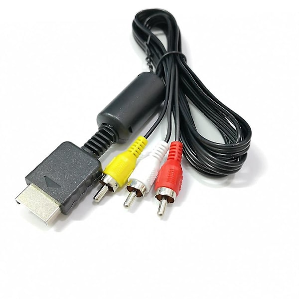 RCA AV-ääni- ja videokaapeli TV:lle Playstation PS1 PS2 PS3 1,8 m adapteri