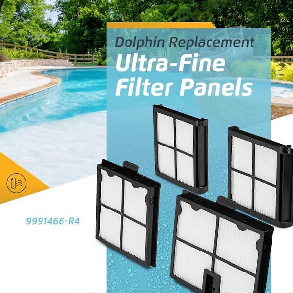 Ultra-fint filter 9991466-R4 erstatning til Dolphin robotpoolrensere Active 10, Active 15, Advant
