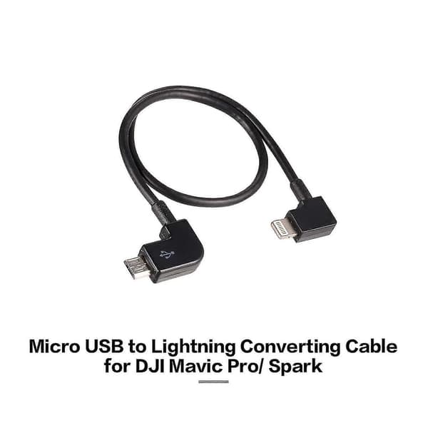 Micro USB til Lightning Fjernkontroll Nettbrett Telefon Data Konverter Overføringskabel for Android iOS Best One 2024THO