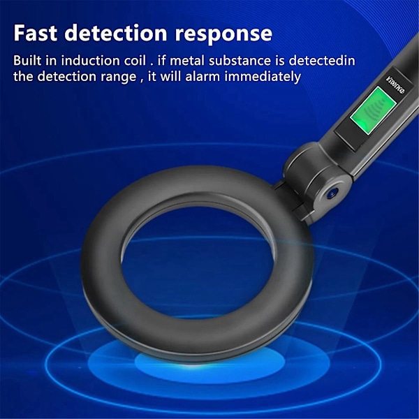 DM3005A Professionell Metall-LCD-Detektor Handhållen Pinpointer Alarm Hög Känslighet Scanner Säkerhet