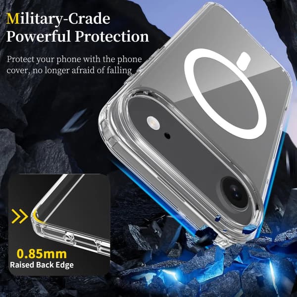iPhone 17 Air Magnetic Phone Case Magsafe Compatible Transparent