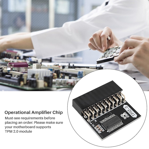 LPC 20-stifts skyddmodul för TPM-L .0/ -TPM2.0 kompatibelt förtroendem modul 20-stifts 20-1 L2P7