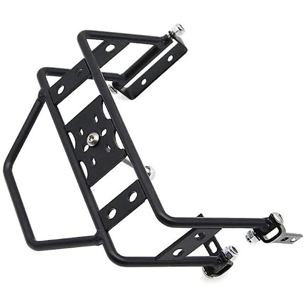 Metall Bakre Reservehjulsholder Reservehjulstativ for TRX4 SCX10 90046 90047 RC Crawler Bil (Svart)