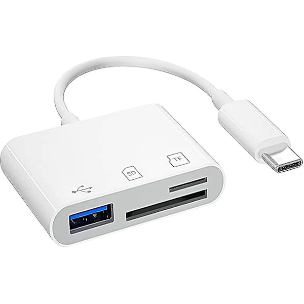 Usb-c till SD-kortläsare, typ C Micro SD Tf-kortläsare, USB-kamera minnesadapter