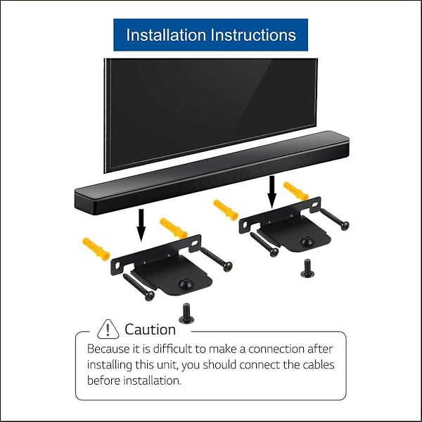 Soundbar-seinäteline SH4 SJ4R SJ4Y SJ4 SJ2 SK4D SJ5B SH8 SJ8S SH5 LAS455H NB5540/S54A1-D -malleille