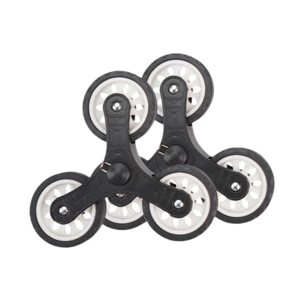 2x Trolley Trekant Hjul Hjul Diameter 9 cm Udskiftning til Foldbar Vogn