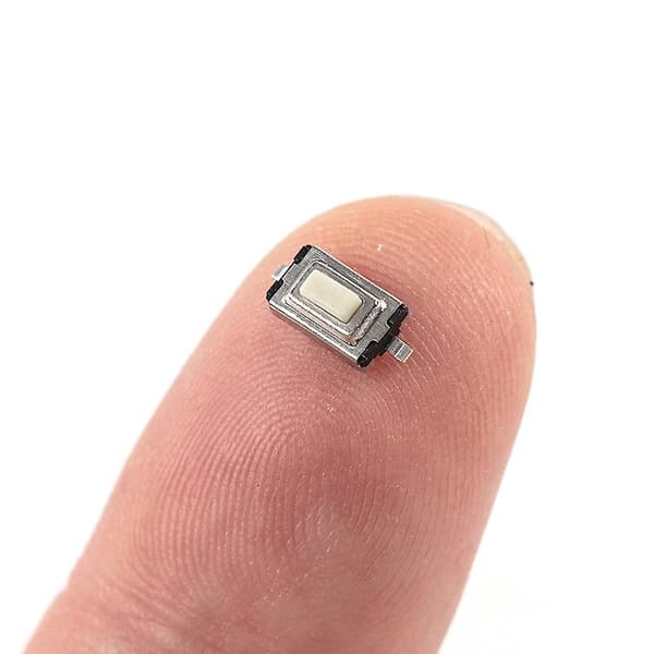 20 st Mikrotryckknappar 3*6*25mm SMD Vit Knapphuvud Encounter