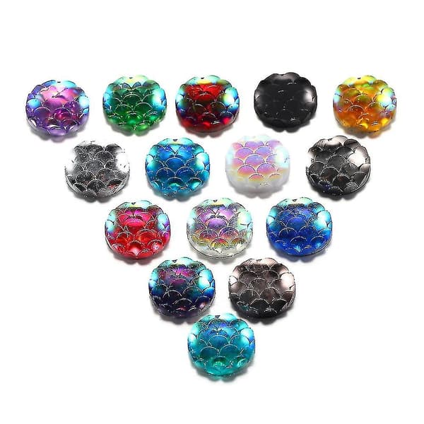 Fiskeskjell Cabochons (50 stk/8mm)