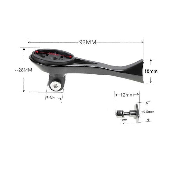 For SL7 Stem Mount Holder Cykelcomputer Kamera Styrstang Forlængelse Support Holder