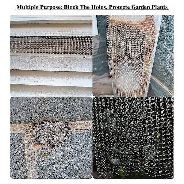 Trådnet Rustfrit Stål 12,7 cm x 6 m Trådnet Fintmasket Rustfrit Stålnet Tætmasket til Beskyttelse