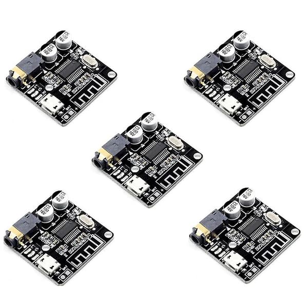 5 STK VHM-314 Mini Bluetooth 5.0 Audio Receiver Modul MP3 Lossless Decoder Board 3.7-5V Trådløs St