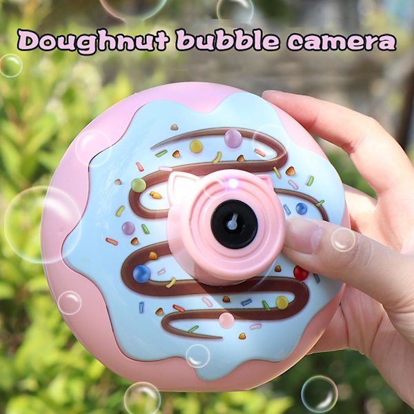 Barnens ljusmusik Donut Bubble Camera En-knapps automatisk bubbla 50 ml