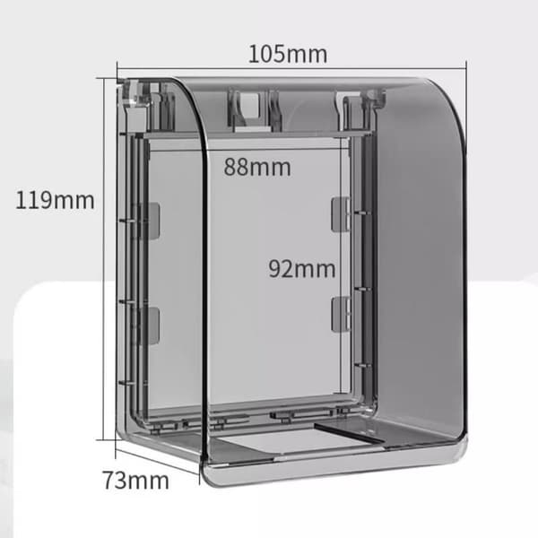 Waterproof Socket Cover 2 Pieces Waterproof Socket Cover Socket Cover Wall Socket Cover Splash Guard Self-Adhesive Socket Cover Plug Cover