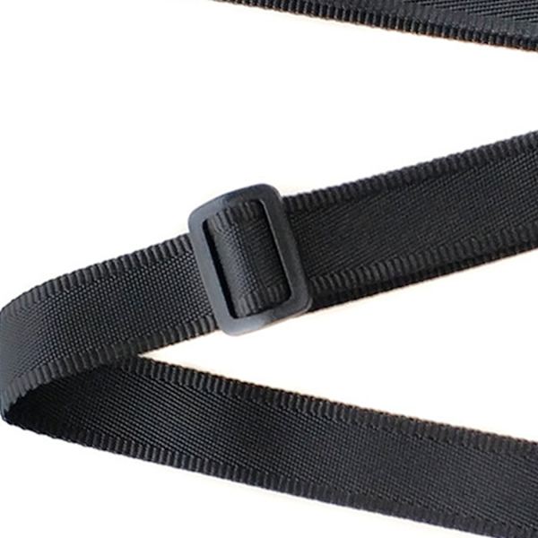 Adjustable Shoulder Strap with Metal Buckles Black