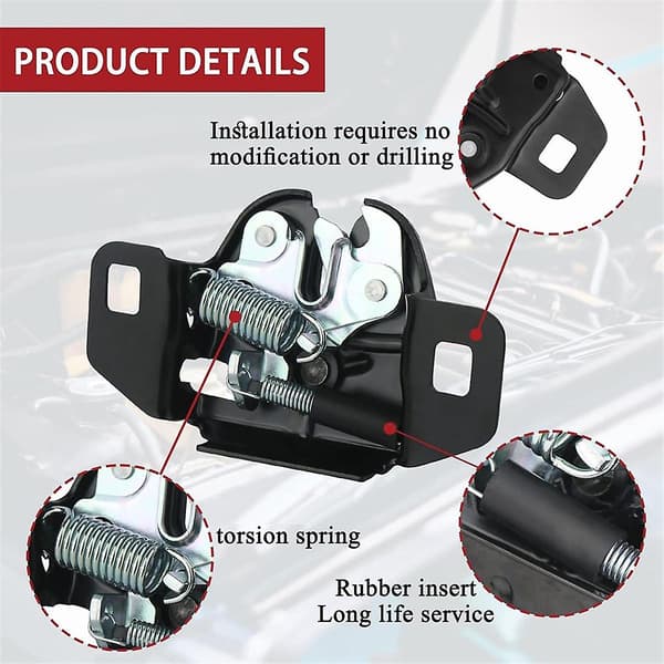 Bil Front Motorhjelm Lås Samling til Grand Caravan Ram C V 5020846AA