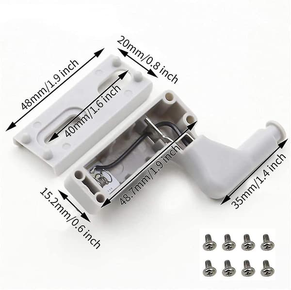 LED Skaplys, Garderobeskap Nattlys, Hengsel LED-sensor