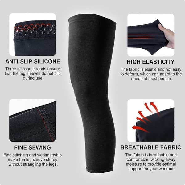 Knäskydd Undermanschett Unisex Storlek M Stängd Patella Knäskydd, Ben Undermanschett för Knäskydd, 2-pack
