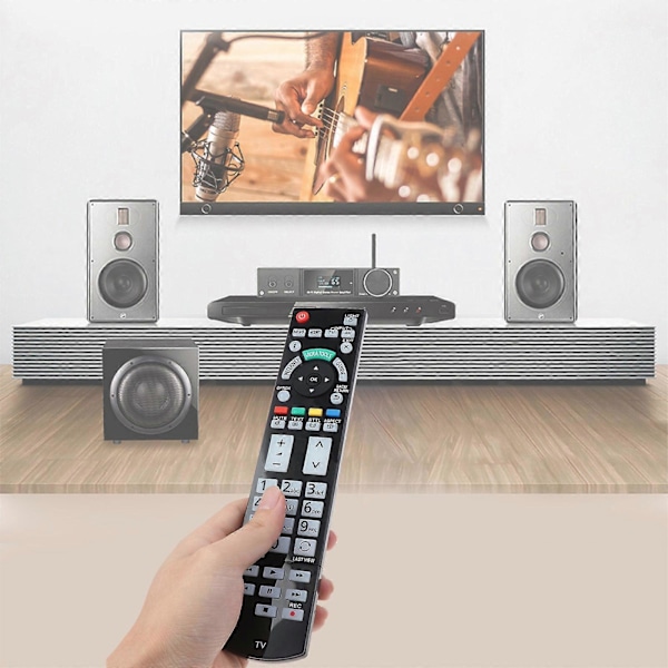 N2QAYB000715 Fjärrkontroll Hudvänlig för PanasonicTX-L42ETW50 TX-P50VT50B Universal TV-Fjärrkontroll 1st