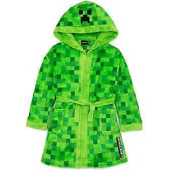 Minecraft Unisex Barn Badrock Grön Pixel Creeper Nyhetstryck[HS]