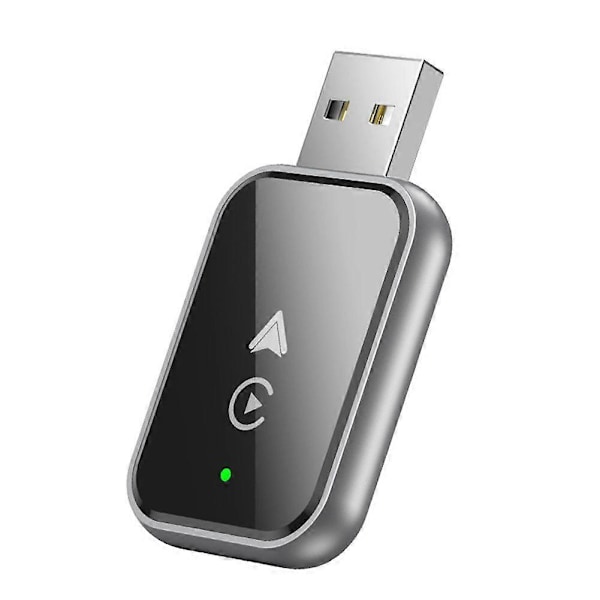 2 in 1 langaton CarPlay -sovitin /Android-laitteille, pienikokoinen langallinen langattomaksi CarPlay -sovittimeksi adapterikaapelilla