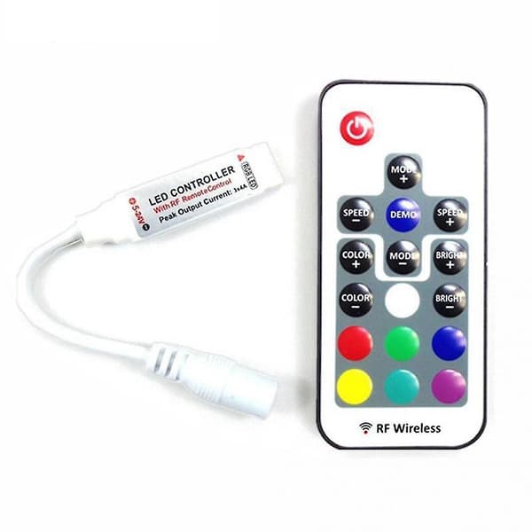 17-tasters Mini RF Trådløs LED Controller