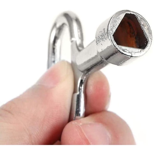 4 kpl Metallista Kolmionmuotoisia Avaimia Hyötykaapin Avaimeen, Jakelukaapin Avaimeen, Sähkömittarin Laatikkoon, Kaasun-Veden-Sähkön Mittauskaapin Avaimeen, Lämmityspatterin Avaimeen