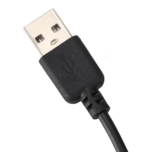 Usb-kabel 5,5 mm / 2,1 mm 5v Dc-kontakt Power Cable (svart, 75 cm)