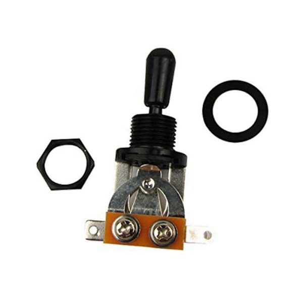 Metrisk 3-veis kort rett gitarvelgerbryter for pickup, kompatibel med elektrisk gitar