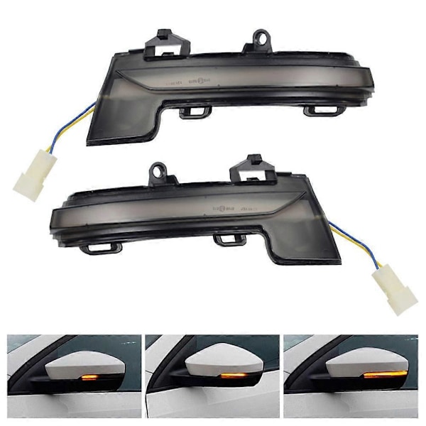 Dynaaminen LED-vilkkuvalo Sivupeilin valo Skoda Octavia Mk3 A7 5E T-Roc Troc 2014-2020